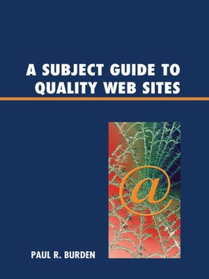 cover image of A Subject Guide to Quality Web Sites